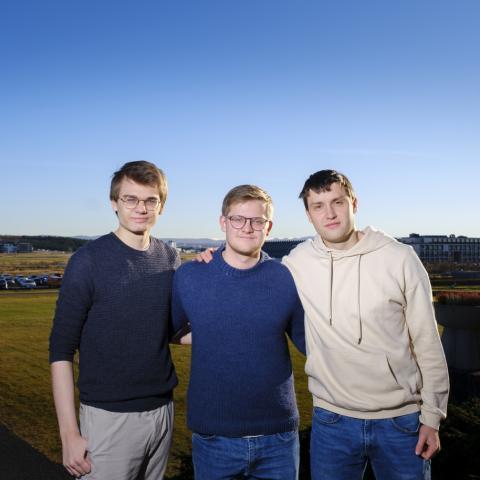 Bjarki Baldursson, Kári Rögnvaldsson og Arnar Ágúst Kristjánsson